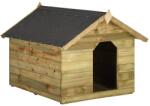 vidaXL Cușcă câine de grădină, acoperiș detașabil, lemn de pin tratat (45151) - comfy