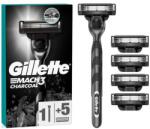 Gillette Aparat de ras cu 5 casete de schimb - Gillette Mach3 Charcoal
