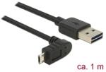 Delock 83848 Kábel, EASY-USB 2.0-s A-típusú csatlakozódugó > EASY-USB 2.0-s Micro-B típusú csatlakozódugó, (83848)