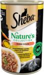 Sheba 400 g conserve Nature's Collection - hrana umeda completa pentru pisici adulte, cocktail de pasare cu ficat si ulei de peste, garnitura de morcovi, in sos