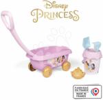 Smoby Cărucior de tras Disney Princess Garnished Beach Cart Smoby cu set de găleată de la 18 luni (SM867023)