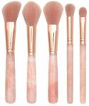 Crystallove Accesorii Rose Quartz Makeup Brushes Set Pensule ă