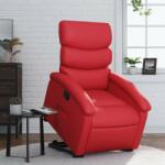 vidaXL piros műbőr felállást segítő dönthető fotel (3204045) - pepita