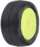 PRO-LINE kerék 1: 18, Prism Carpet hátsó gumik, tárcsa H8 sárga (2) (Losi Mini-B) (PRO829712)