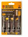 Denzel 4db 3-5mm fa fúrószár szett sűlyesztővel (7042407)