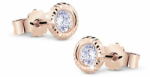  Cutie Jewellery Gyengéd rózsaszín arany fülbevaló cirkónium kövekkel Z5024-20-10-X-4 - mall