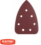 Extol Premium 8803991 delta csiszolópapír 100x140 mm - P40, tépőzáras, 7 lyuk (fa-fém) 10 darab (8803991)