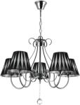 Erste Candelabru York Crom+Negru+Alb 5xE27 60W (EL0038451)