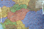 Nyír-Karta A Kárpát-medence térkép Kárpát medence közigazgatása falitérkép, könyöklő Nyír-Karta 70x50 cm
