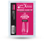 Crystal Nails - XTREME RUSSIAN ALMOND REVERSE CLEAR TIP XTREME FUSION ACRYLGEL-HEZ - 120DB