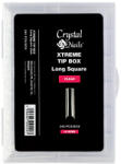 Crystal Nails - XTREME TIP BOX - LONG SQUARE CLEAR - 240DB
