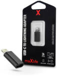 MaxLife USB Type-C - Lightning adapter - Maxlife USB-C To Lightning Adapter - 2A - fekete - rexdigital