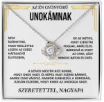  Lovilion Egyedi Ajándék Valentin Napra Gyönyörű Unokámnak - 14K fehérarany nyaklánc cirkónia kristályokkal | ANNIE