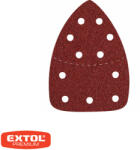 Extol Premium 8803972 delta csiszolópapír 149x105 mm - P80, tépőzáras, 11 lyuk (fa-fém) 10 darab (8803972)