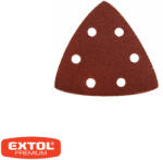 Extol Premium 8803888 delta csiszolópapír 93x93 mm - P240, tépőzáras, 6 lyuk (fa-fém) 20 darab (8803888)
