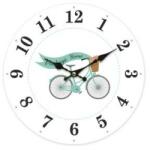 Versace Ceas de Perete Versa Bicicletă Lemn 4 x 30 x 30 cm