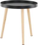 Mobikon Masuta negru natur Sanse 40x40x40 cm (0000273619) Masa de cafea