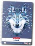 Herlitz Caiet A4 80 file cu spirala Herlitz Wild Animals - Wolf (50027811)