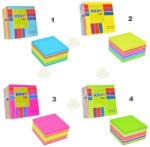 Hopax Notes adeziv cub color, 76x76 mm, 400 file, Stick'n (1)