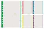 DONAU File protectie A4, 40 microni, margine color, 100 buc. /set, Donau (DN-1774100PL-)