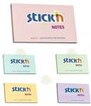Hopax Notes adeziv 76x127 mm, 100 file, Stick'n - culori pastel (1)