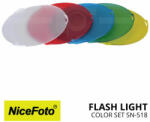  Set filtre color gel NiceFoto SN-518 pt. reflector SN04 181mmx4mm (19630)
