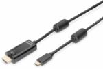 ASSMANN USB Type-C adapter cable, Type-C to HDMI A M/M, 5.0m, 4K/60Hz, 18GB, bl, gold (AK-300330-050-S) (AK-300330-050-S)