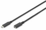 ASSMANN USB Type-C extension cable, type C M/F, 2.0m, 3A, 480MB, Version 2.0, bl (AK-300210-020-S) (AK-300210-020-S)