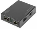 DIGITUS Gigabit Multimode to Singlemode Media Converter SFP to SFP, 155Mbps, 1.25Gbps, 850nm to 1550nm (DN-82133) (DN-82133)