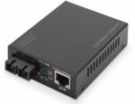 DIGITUS Gigabit Ethernet PoE+ Media Converter, Singlemode 802.3at, 30W, SC connector, up to 20km (DN-82160) (DN-82160)
