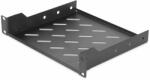 ASSMANN 254 mm (10") 1U fixed shelf 44x254x200 mm, color black (RAL 9005) (RAL 9005) (DN-10-TRAY-2-B) (DN-10-TRAY-2-B)