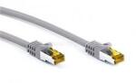 Goobay RJ45 patch kábel CAT 6A S/FTP (PiMF), 500 MHz, CAT 7 nyers kábellel, szürke (GOOBAY_91612) (GOOBAY_91612)