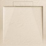AREZZO design design STONE pala hatású öntött márvány zuhanytálca, 90x90 cm-es, beige (2 doboz) (AR-DYT099LBG)