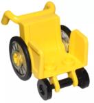 LEGO® 80440c01c3 - LEGO sárga minifigura tolószék átlátszó kerekekkel (80440c01c3)