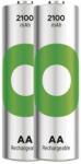 GP Batteries ReCyko NiMH Akkumulátor HR6 (AA) 2100mAh 2db (1032222211)
