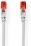 Nedis Cablu Cat 6 | RJ45 Plug | RJ45 Plug | U/UTP | 3.00 m | Rotund | PVC | Alb | Pliculeț (CCGP85200WT30)