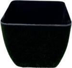Prosperplast Кашпа alcea черна, квадрат 14 х 14 см. височина 12 см. pat5167