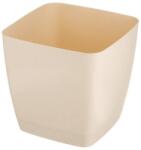 Prosperplast Кашпа alcea квадрат кремава 16 х 16 см. височина 14 см. pat5235