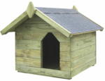 vidaXL impregnált fenyőfa kerti kutyaház felnyitható tetővel 45149