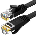 UGREEN Cablu Ethernet RJ45 Cat. 6 Flat, Ugreen NW102, Pure Copper, Patchcord Gigabit, 1 Gbps, Negru (50174-UGREEN-SKU)