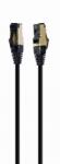 Gembird Patchcord Gembird PP8-LSZHCU-BK-0.25M, S/FTP, Cat8, 0.25m, Black (PP8-LSZHCU-BK-0.25M) - flax