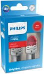 Philips Set 2 Becuri Auxiliare Cu Led 12V P21W Ultinon Pro6000Si Red Philips (CO11498RU60X2)