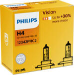 Philips Set 2 Becuri Far H4 P43T 60 55W 12V Vision Philips (CO12342PRC2)