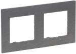 Legrand Niloé Step 2-es keret, csiszolt szürke (863992) (863992)