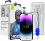 Blueo Sapphire iPhone 14 Plus / 13 Pro Max zafír kijelzővédő üvegfólia + felhelyezőkeret
