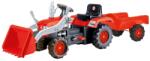  Tractor - excavator cu pedale si remorca, Rosu, 54x183x45 cm - Dolu (NBN0008152)