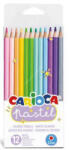 CARIOCA színes ceruza pasztell 12 darabos 43034
