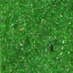 Hobbibázis Kásagyöngy, színes közepű átlátszó 490g/csom 2mm zöld (gyk003)