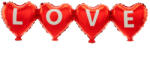 PartyPal Fólia lufifüzér, love, 1m, csak levegővel tölthető (LUFI989144)