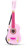New Classic Toys Chitara roz cu flori (NC0348) - drool Instrument muzical de jucarie